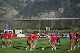 Entraînement public de l'équipe de Suisse à Saillon